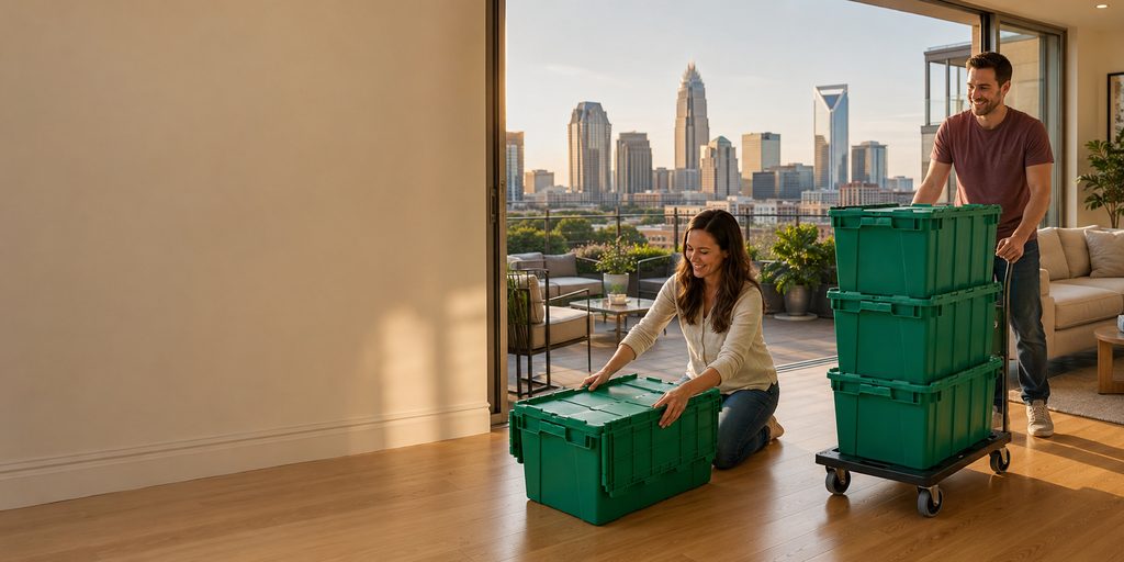 Reusable moving crates delivered in Indian Trail, NC